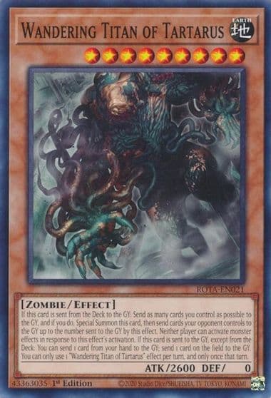 Wandering Titan of Tartarus Rage of the Abyss Yu-Gi-Oh! card