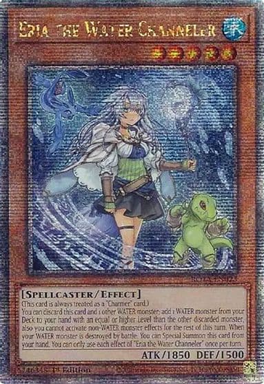 Eria the Water Channeler Quarter Century Secret Rare Rage of the Abyss Yu-Gi-Oh! card