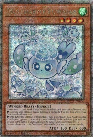 Mulcharmy Fuwalos Quarter Century Secret Rare Rage of the Abyss Yu-Gi-Oh! card