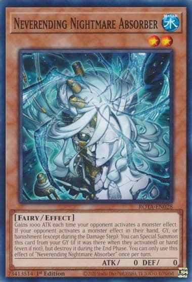 Neverending Nightmare Absorber Rage of the Abyss Yu-Gi-Oh! card