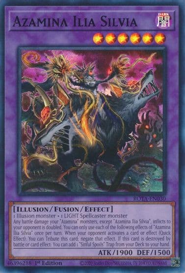 Azamina Ilia Silvia Rage of the Abyss Yu-Gi-Oh! card
