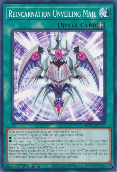 Reincarnation Unveiling Mail Rage of the Abyss Yu-Gi-Oh! card
