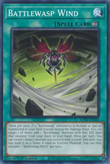 Battlewasp Wind Rage of the Abyss Yu-Gi-Oh! card