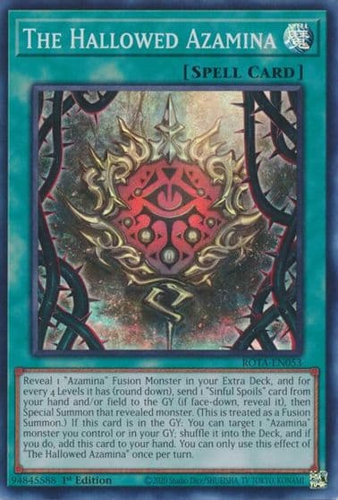 The Hallowed Azamina Rage of the Abyss Yu-Gi-Oh! card