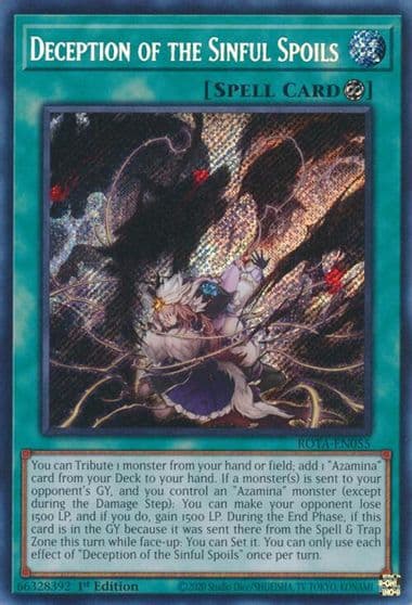 Deception of the Sinful Spoils Rage of the Abyss Yu-Gi-Oh! card