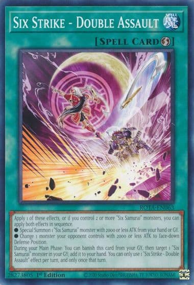 Six Strike Double Assault Rage of the Abyss Yu-Gi-Oh! card