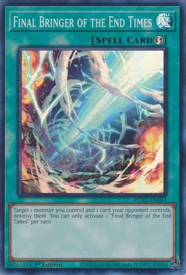 Final Bringer of the End Times Rage of the Abyss Yu-Gi-Oh! card