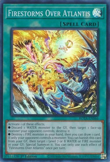 Firestorms Over Atlantis Rage of the Abyss Yu-Gi-Oh! card