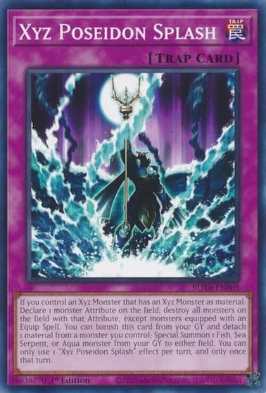 Xyz Poseidon Splash Rage of the Abyss Yu-Gi-Oh! card