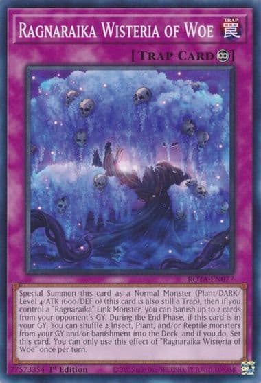 Ragnaraika Wisteria of Woe Rage of the Abyss Yu-Gi-Oh! card