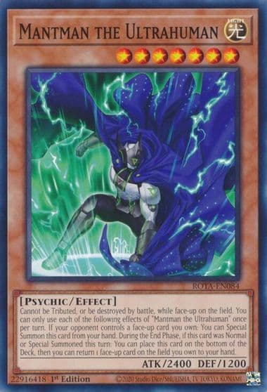 Mantman the Ultrahuman Rage of the Abyss Yu-Gi-Oh! card