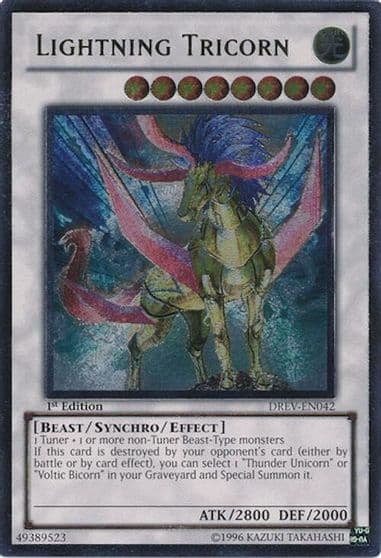 Lightning Tricorn UTR Duelist Revolution Yu-Gi-Oh! card