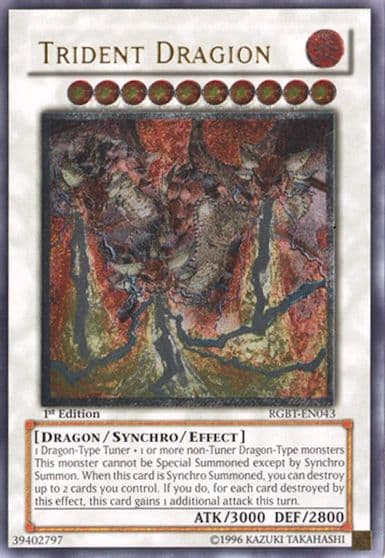 Trident Dragion UTR Raging Battle Yu-Gi-Oh! card