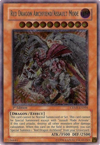 Red Dragon Archfiend Assault Mode UTR Crimson Crisis Yu-Gi-Oh! card