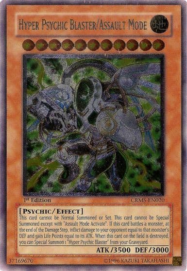 Hyper Psychic Blaster Assault Mode UTR Crimson Crisis Yu-Gi-Oh! card