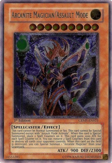 Arcanite Magician Assault Mode UTR Crimson Crisis Yu-Gi-Oh! card