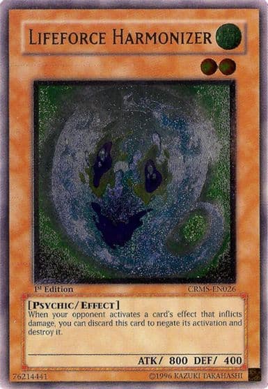 Lifeforce Harmonizer UTR Crimson Crisis Yu-Gi-Oh! card