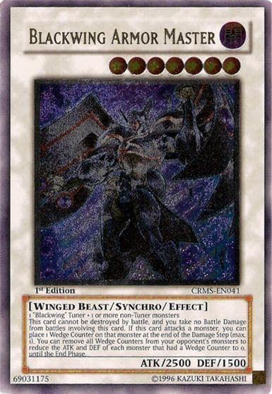 Blackwing Armor Master UTR Crimson Crisis Yu-Gi-Oh! card