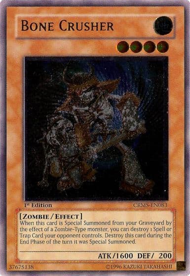 Bone Crusher UTR Crimson Crisis Yu-Gi-Oh! card