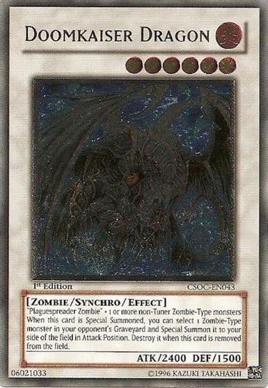 Doomkaiser Dragon UTR Crossroads of Chaos Yu-Gi-Oh! card