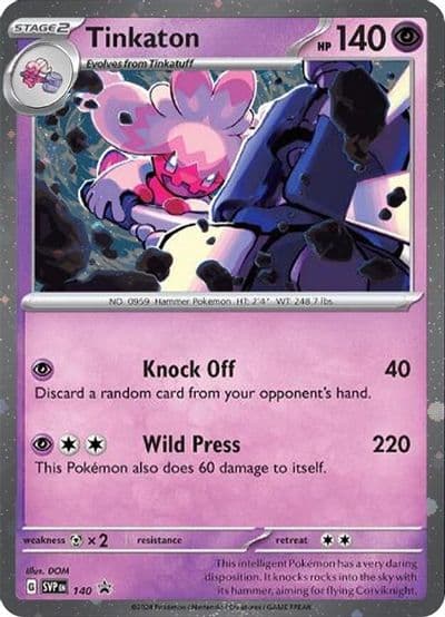 Tinkaton - 140 (Cosmo Holo) SV: Scarlet & Violet Promo Cards Pokemon card