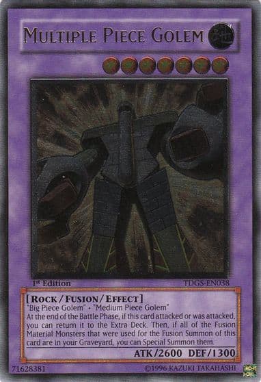 Multiple Piece Golem UTR The Duelist Genesis Yu-Gi-Oh! card