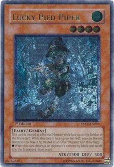 Lucky Pied Piper UTR Tactical Evolution Yu-Gi-Oh! card