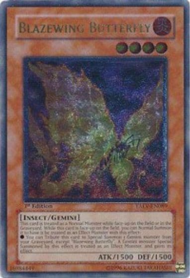 Blazewing Butterfly UTR Tactical Evolution Yu-Gi-Oh! card