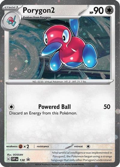 Porygon2 - 138 (Cosmos Holo) SV: Scarlet & Violet Promo Cards Pokemon card