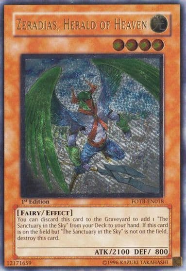 Zeradias Herald of Heaven UTR Force of the Breaker Yu-Gi-Oh! card