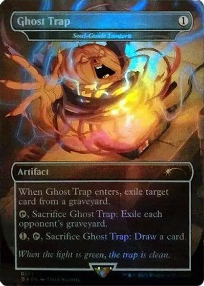 Ghost Trap Soul Guide Lantern Rainbow Foil Secret Lair Drop Series Magic card