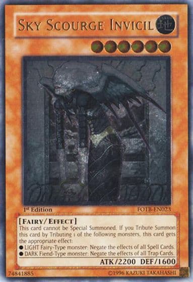 Sky Scourge Invicil UTR Force of the Breaker Yu-Gi-Oh! card