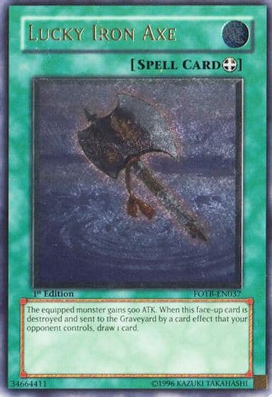Lucky Iron Axe UTR Force of the Breaker Yu-Gi-Oh! card