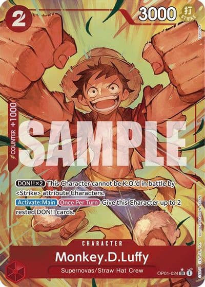 MonkeyDLuffy OP01 024 Alternate Art Premium Booster -The Best- One Piece card