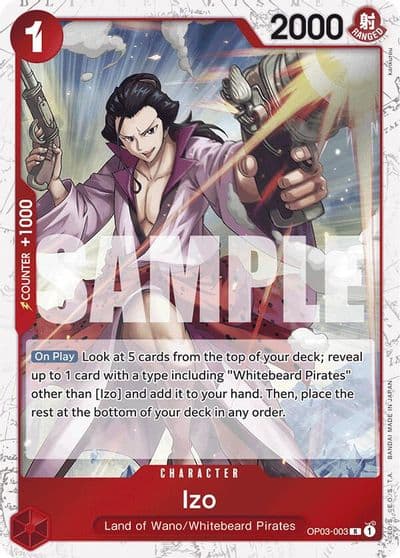 Izo OP03 003 Jolly Roger Foil Premium Booster -The Best- One Piece card