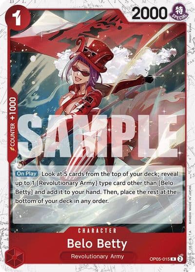 Belo Betty Jolly Roger Foil Premium Booster -The Best- One Piece card