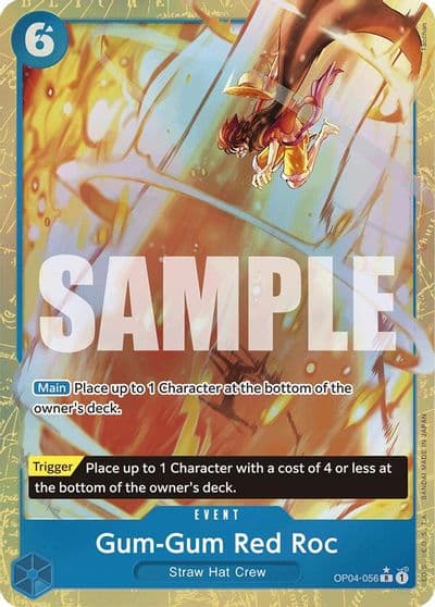 Gum Gum Red Roc Alternate Art Premium Booster -The Best- One Piece card