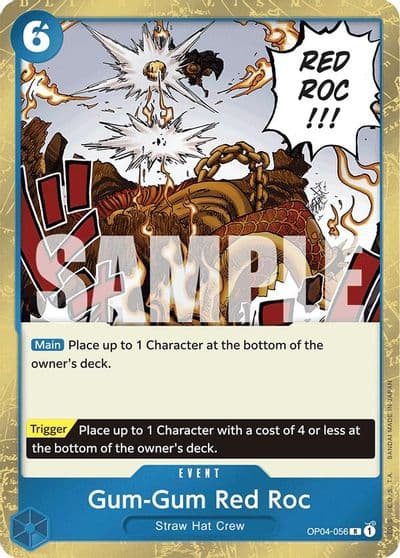 Gum Gum Red Roc Jolly Roger Foil Premium Booster -The Best- One Piece card