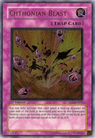 Chthonian Blast UTR Elemental Energy Yu-Gi-Oh! card