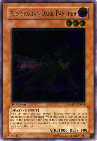 Neo Spacian Dark Panther UTR Power of the Duelist Yu-Gi-Oh! card
