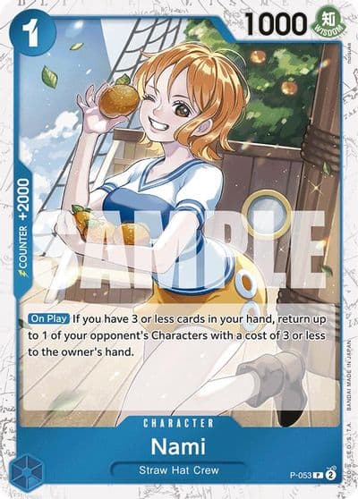 Nami P 053 Jolly Roger Foil Premium Booster -The Best- One Piece card