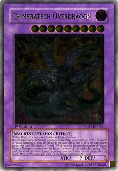 Chimeratech Overdragon UTR Power of the Duelist Yu-Gi-Oh! card