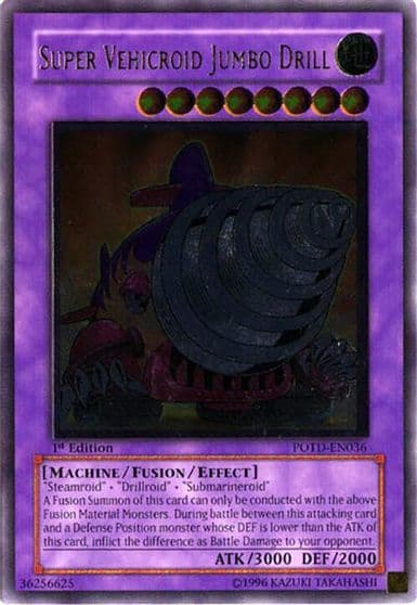 Super Vehicroid Jumbo Drill UTR Power of the Duelist Yu-Gi-Oh! card