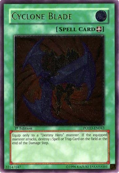 Cyclone Blade UTR Power of the Duelist Yu-Gi-Oh! card
