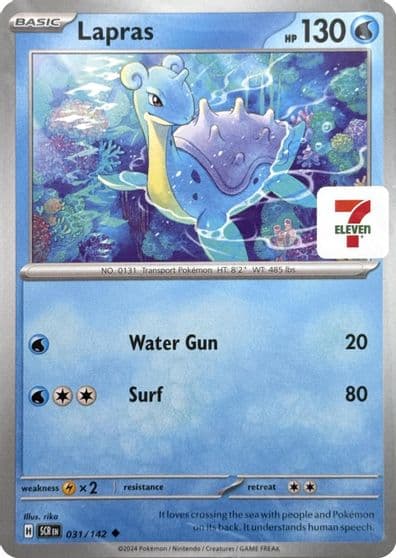 Lapras (7-Eleven Promo) Miscellaneous Cards & Products Pokemon card