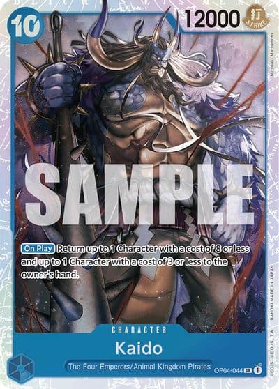 Kaido OP04 044 Reprint Premium Booster -The Best- One Piece card