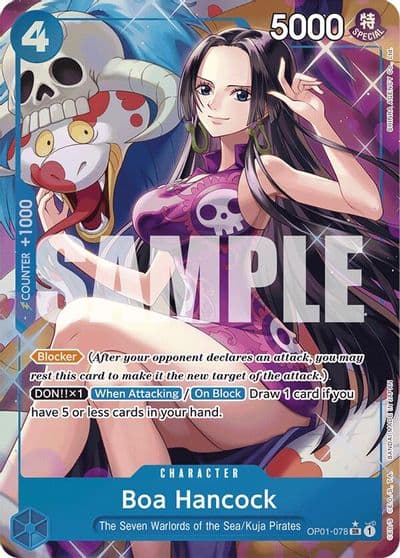 Boa Hancock OP01 078 Alternate Art Premium Booster -The Best- One Piece card