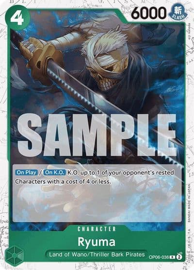 Ryuma Jolly Roger Foil Premium Booster -The Best- One Piece card