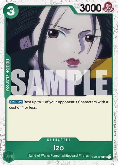Izo OP01 033 Jolly Roger Foil Premium Booster -The Best- One Piece card