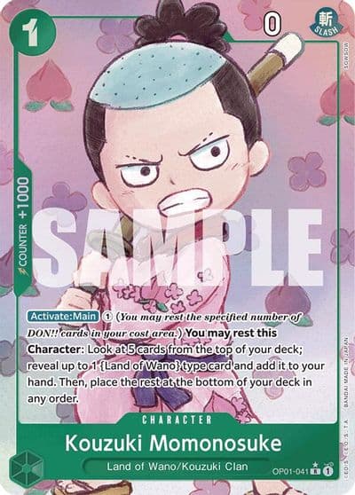 Kouzuki Momonosuke Alternate Art Premium Booster -The Best- One Piece card